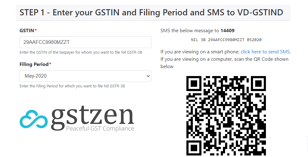 GSTZen's tweet photo. #Free Tool from #GSTZen to File #GSTR3B Nil Return.
Send #NilReturn #SMS without any Errors
https://t.co/eFAmNkvOCd https://t.co/cU5sExvwHX