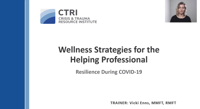 vfamcourt's tweet photo. Wellness Strategies for the Helping Professional: A free hour-long webinar from the Crisis and Trauma Resource Institute
https://t.co/KLSEPN48GQ https://t.co/moRLxLBaUp