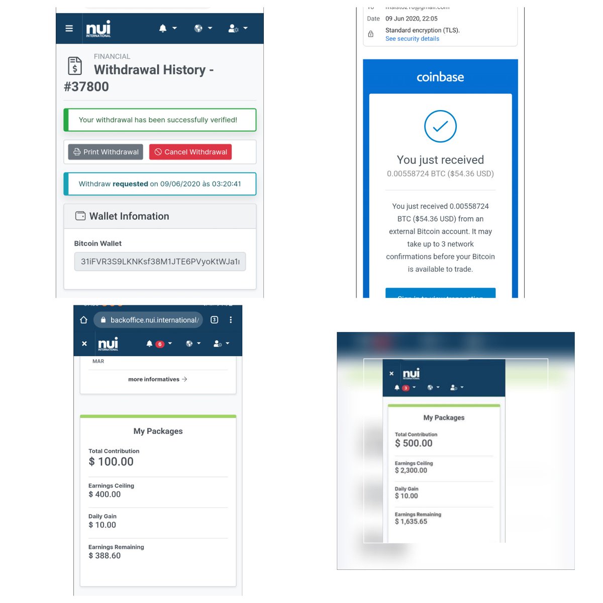 NuiInternation1's tweet photo. Yesterday I cashed out $54.36 and recieved it at my Coinbase wallet on the same day. Slow money is better than no money. Did this without trading experience. 0782936959 hit me up lemme help you. Minimum investment $100 get $0.35 a day for 250 days
#Ramaphosa #CapeTown #sabcnews https://t.co/YvwevARMgY