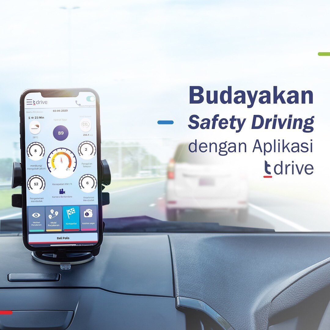 tuguinsurance's tweet photo. Posted @withregram โข @mytdrive.id Smart Driver, udah tahu belum gimana gaya berkendara lo saat di jalan? Kalau masih kebut-kebutan, atau berkendara sambal mainin HP, berarti lo butuh aplikasi t drive nih.
.
#tdrive #MulaiAman #BeraniLebihBaik #tdriveApps #Safetdrive https://t.co/dxJ0sQ9Sl4