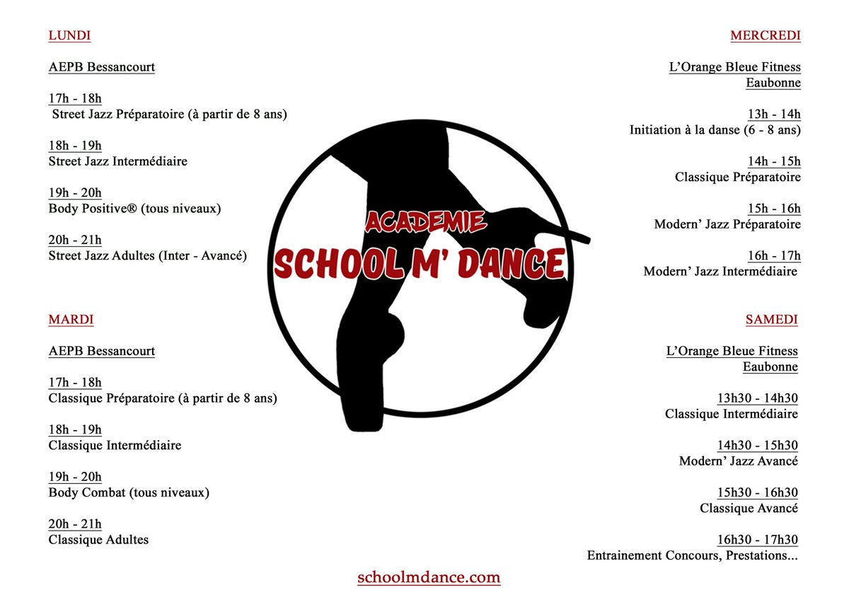 SchoolMDance's tweet photo. Planning saison 2020-2021 https://t.co/B1ev6cxodS