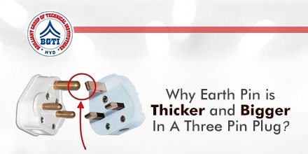 brilliantgroups's tweet photo. Most plugs and sockets are 3 pin type which consists of a phase, neutral and earth. In a 3 pin plug, the earth pin has thicker and longer size compared to the other. Why Earth pin is Thicker and Bigger in a 3 pin plug ?
#BGTI https://t.co/5P8GirYdUD
