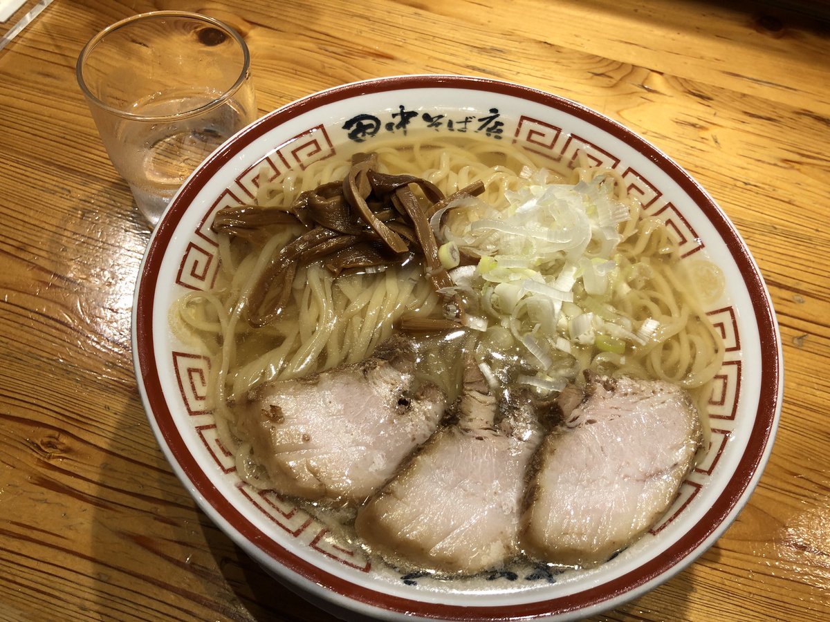 ট ইট র みやもっしー 田中そば店 秋葉原店 冷やしかけ中華そば 大盛り 本当に久々の東京 パーテーション組まれてて開放的な店内でした