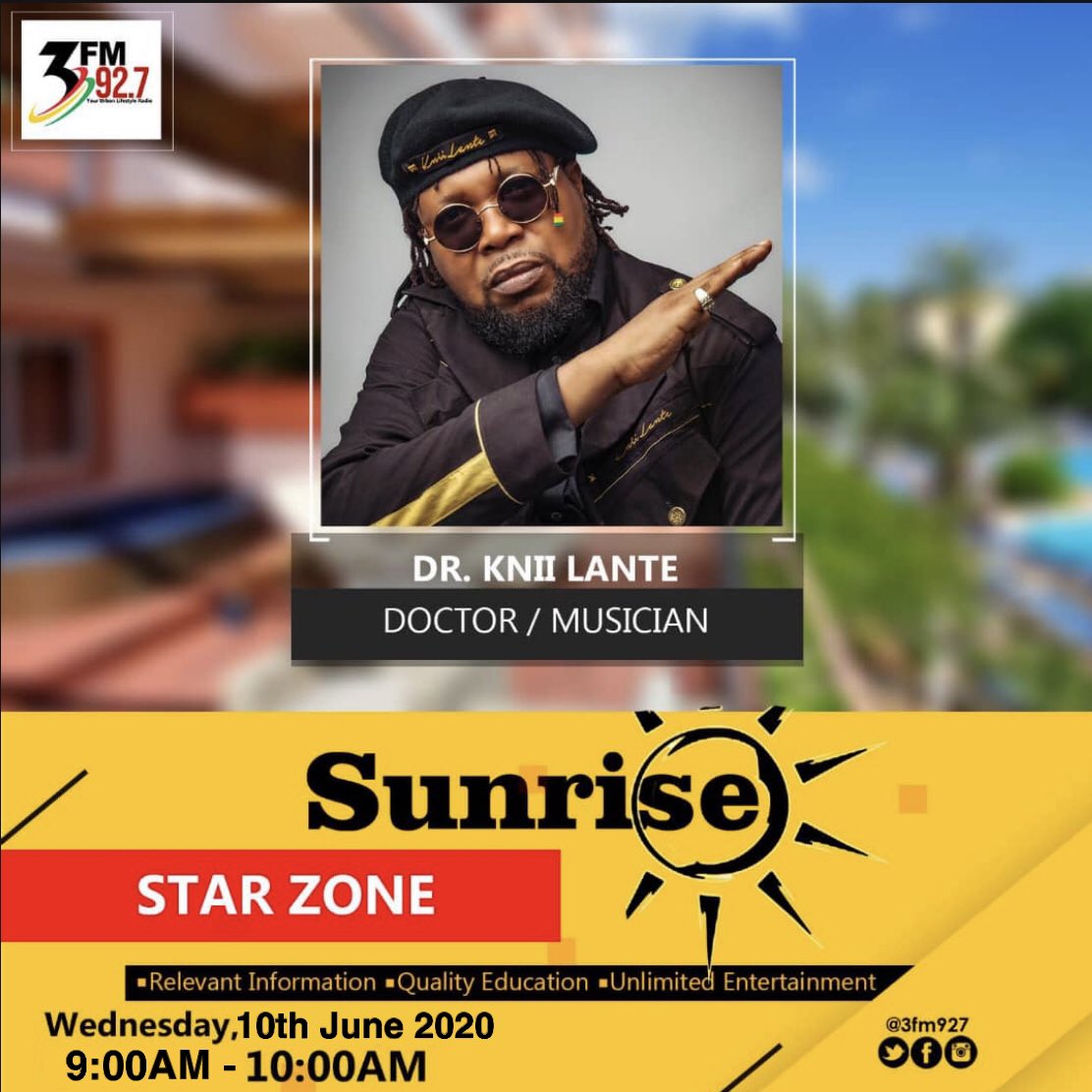KniiLante's tweet photo. Let’s vibe on @3fm927 today at 9am ... Have a lovely day 💡
Kpaaash 
#minaabopo #ijustwantto https://t.co/9QNzXMHBH7
