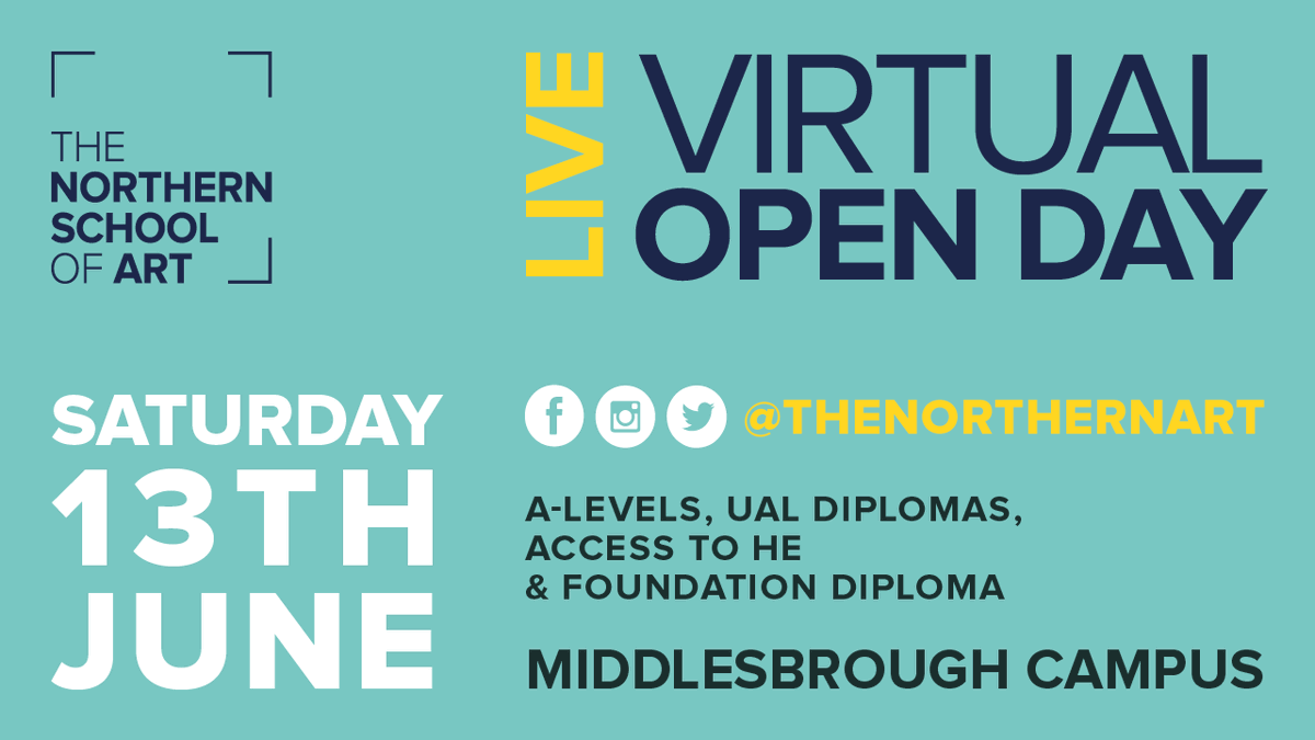 TheNorthernArt's tweet photo. Want to start your creative journey with us? We offer lots of exciting college-level courses... Why not join our Live Virtual Open Day on the 13th June - THIS SATURDAY! 

Book your place at this link: https://t.co/xG3AtiLkoM https://t.co/of5oH9tRKJ