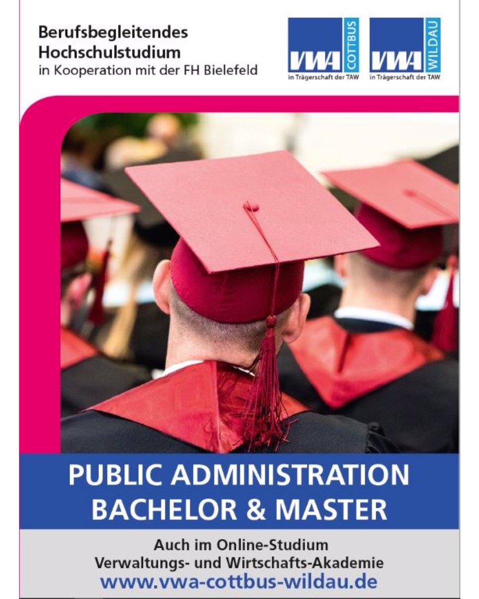 tawcampus's tweet photo. Die neuen #Studiengänge für den Bereich der Öffentlichen #Verwaltung starten im Oktober, als #Onlinestudium und als #Präsenzstudium. Informiere Dich bei unseren #Online-Infoveranstaltungen über die neuen #Studienmöglichkeiten. https://t.co/twJftrO8lJ