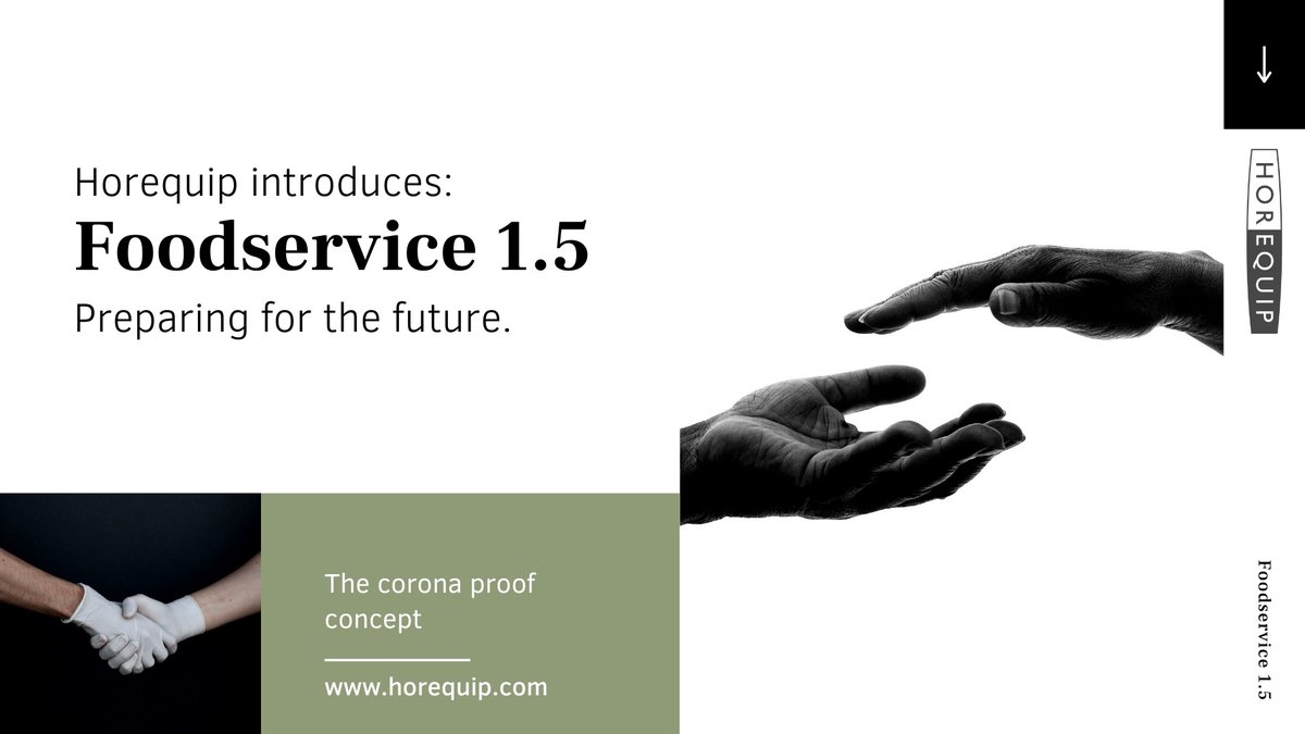HorequipBV's tweet photo. FOODSERVICE 1.5! Een stap voorwaarts kunt u maken door een concept te implementeren dat niet alleen past bij de huidige Covid-19 situatie, maar ook uw bedrijf ontwikkelt naar een volgende stap; naar Foodservice 1.5. Dé manier om uw resultaat te verbeteren. Meer info: 0521-361687 https://t.co/K6AenO5z8Q