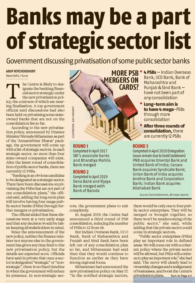 anandparmar076's tweet photo. Instead of Solving problem of PSBs ,govt is doing privatise of these( BOM,IOB,P&SB) profit making PSBs.
#SavePSBs
#StopPrivatization
#MainDeshNahiBikneDunga
#949Days
@nsitharaman @ianuragthakur
@PMOIndia https://t.co/ZToRhJ6Qvn