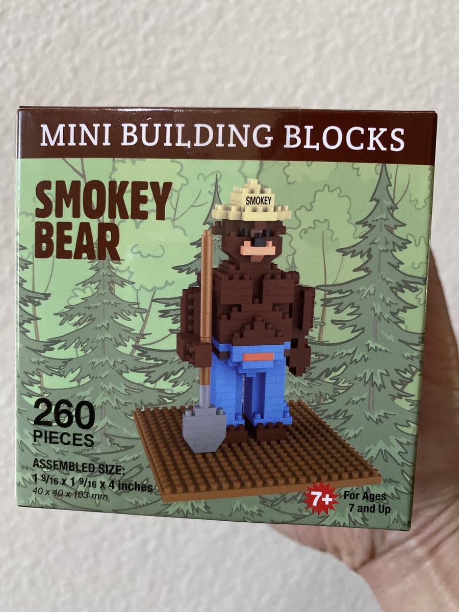 smokey bear mini building blocks
