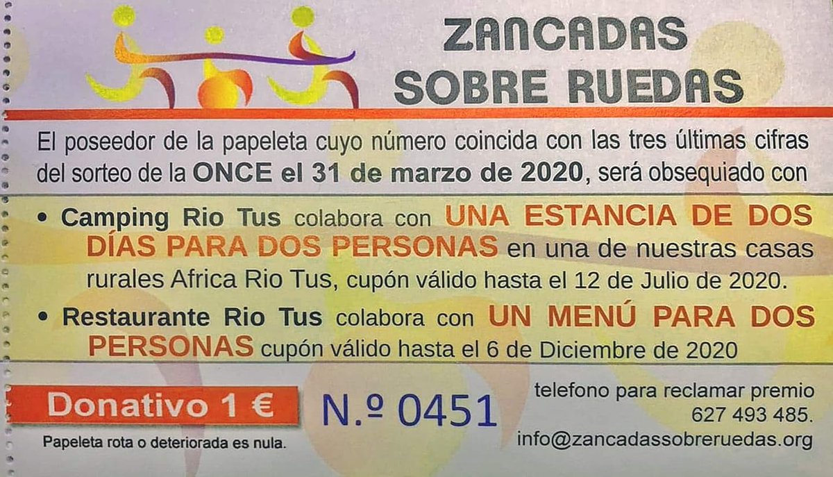 #Siyollegotúllegas
El 24 de Junio del 2020 con el Sorteo de San Juan de la Once, premiaremos vuestro APOYO y SOLIDARIDAD.
Si deseáis recuperar el importe tenéis hasta ese día para solicitarlo.
Disculpad las molestias y GRACIAS por apoyarnos
#Visibilidad
#Cartagena
#RegióndeMurcia