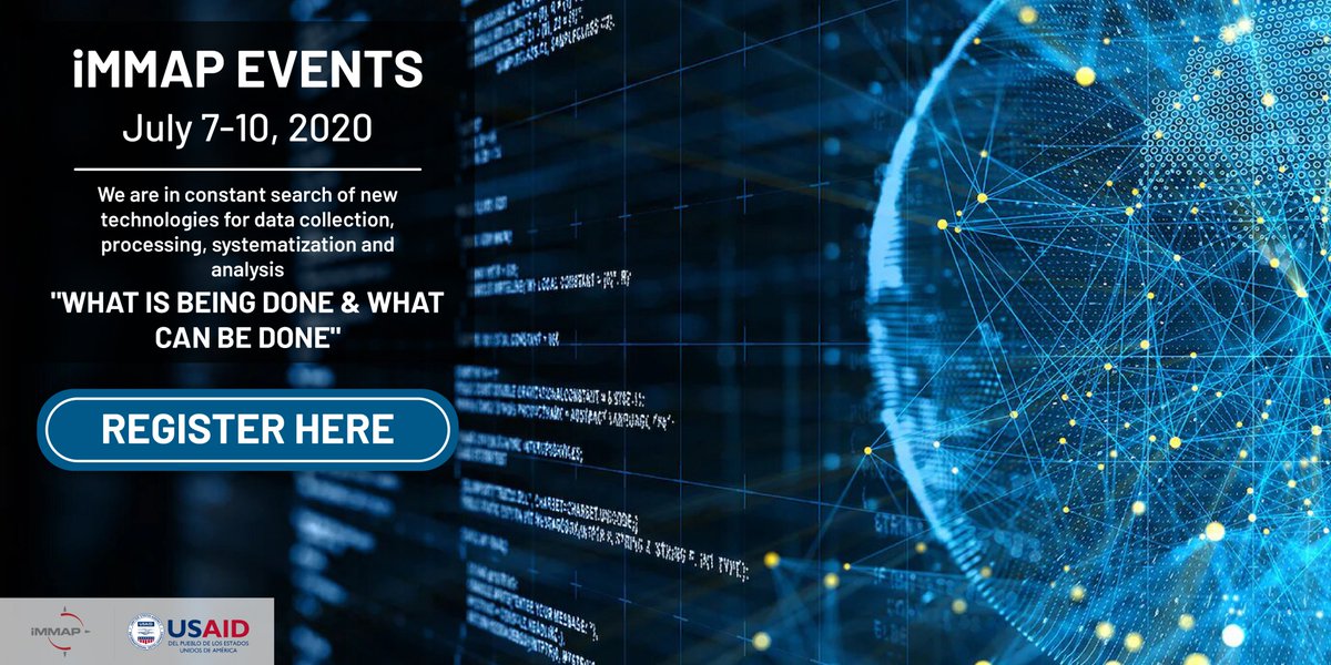 iMMAP_Inc's tweet image. #GIFMMContigo  #BetterDataBetterResults | Would you like to learn new ways of collecting, processing, and systematizing data being applied in humanitarian responses? iMMAP Colombia welcomes you to its webinars. Register here bit.ly/3dClqxP