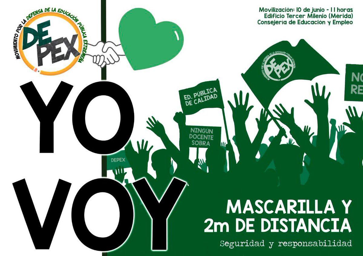 DEPEXMovimiento's tweet photo. ¡¡¡Buenos  días, compañer@s!!!

"Lucha por lo que quieres y no dejes que nadie destruya tus sueños."

#JuntaCumpleLoPactado
#norecortesdocentex
YO VOY 💚💚💚 https://t.co/uyWkDz4Xf8