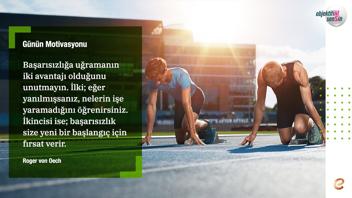 objektifimsensi's tweet photo. Başarısızlığa uğramanın iki avantajı olduğunu unutmayın. İlki; eğer yanılmışsanız, nelerin işe yaramadığını öğrenirsiniz. İkincisi ise; başarısızlık size yeni bir başlangıç fırsatı verir.
Roger von Oech
#MS #multiplskleroz #objektifimsensin #Eczacıbaşı #Eczacıbaşıilaç https://t.co/ITM1sDJzMu