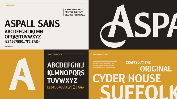 Design_Week's tweet photo. BrandOpus was inspired by "the road less travelled" in its rebrand of cider producer Aspall, which includes a bespoke typeface, redrawn logo, updated packaging and new brand communications https://t.co/ODsyr6Yptq https://t.co/qDDfza9cR9