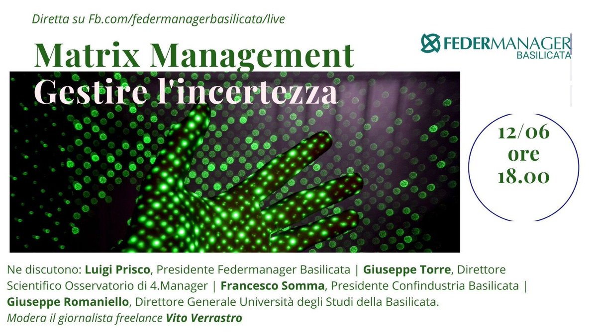 Venerdì alle 18. Da non perdere!