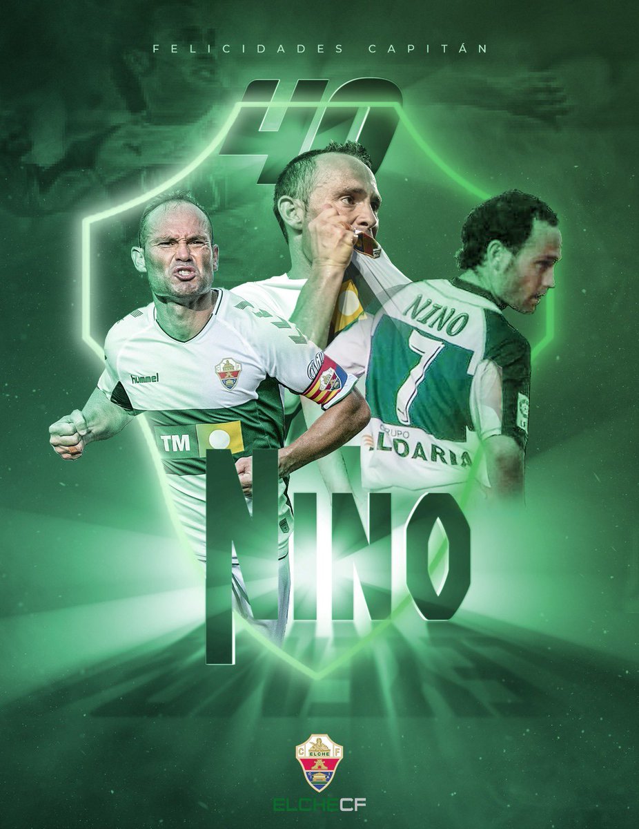 elchecf's tweet photo. LA LEYENDA CUMPLE 4️⃣0️⃣ AÑOS 

💚 Máximo goleador en la historia del Elche
💚 Jugador con más partidos de franjiverde 
💚 Máximo goleador histórico de Segunda 
💚 Más partidos disputados en Segunda 
💚 Único jugador en España marcando 23 años seguidos

👏 Mito del fútbol español👏 https://t.co/1G5IE63jRI