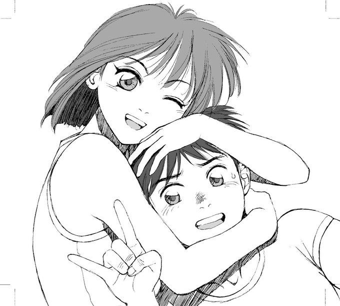 愚作「かごめかごめ」からセリフ無し絵その,1
この頃の漫画はペン入れの時にフキダシも描いていたので消せないのです
擬音は消して大丈夫な時だけ消しています(^^;;

最初のモノクロ絵は連載開始前の告知用イラストです
カラー絵は初回冒頭のタイトルページと1ページ目です 