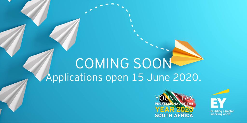EY_Africa's tweet photo. Kick start your career in tax. Coming soon The Young Tax Professional of the Year (YTPY) 2020. Stay connected to our social media platforms for more information. A better working world. It's yours to build. https://t.co/9NYIvxnSzP
