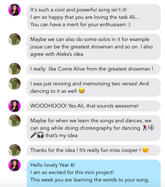It makes me SO happy when the @FMKDXB_Year6 are so enthusiastic for a Performing Arts task! Tasking the Year 6's with a collaborative performance over distance learning- super exciting! #foremarkedxbProud #endofyearshow
