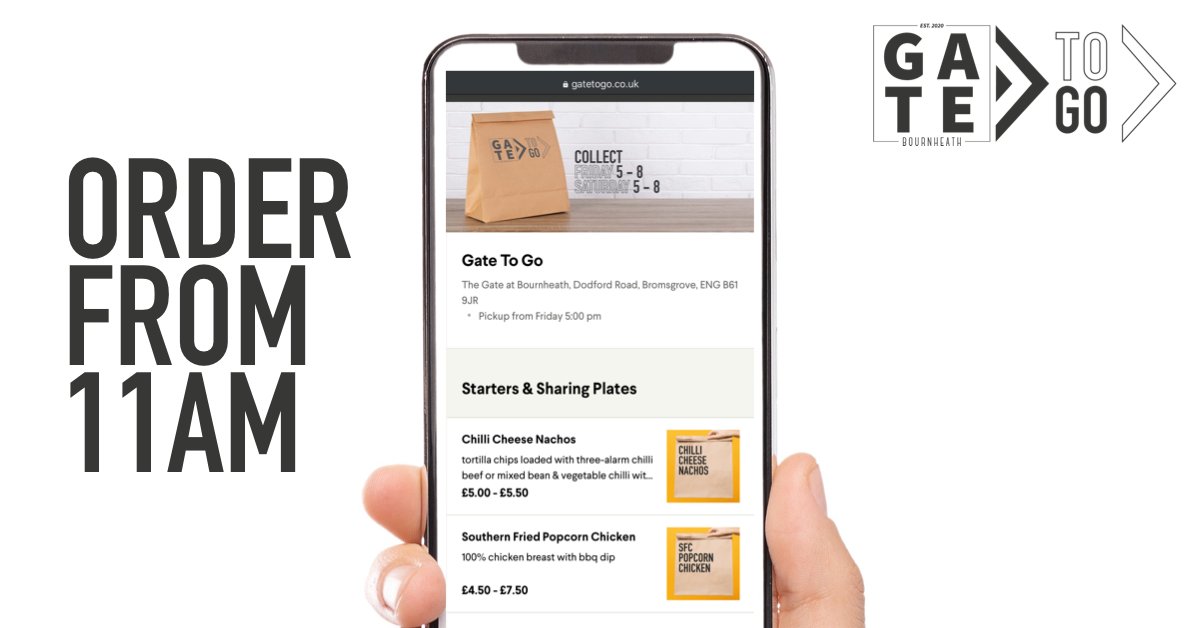 GateBournheath's tweet photo. #GetReady
Orders for this weekendβs #GateToGo open at 11am π sharp π
β‘οΈ https://t.co/zki29ppdyD to bag yours ππ―πΆ
#FromOurFamilyToYours https://t.co/pbd6u3wolM