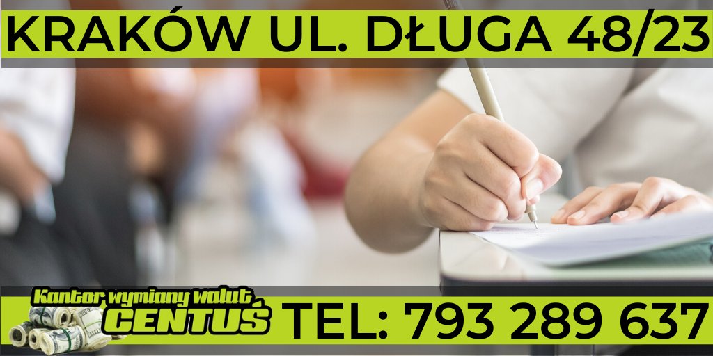 KantorCentus's tweet image. Dziś #maturzyści piszą egzamin z angielskiego. Trzymamy kciuki!
Pamiętajcie, że warto uczyć się języków! Są przydatne za granicą, tak samo jak posiadanie miejscowej #waluty ;)
#Pieniądze wymienisz po atrakcyjnym kursie w kantorze Centuś.
kantorcentus.pl/?utm_source=ce…

#kraków #matura