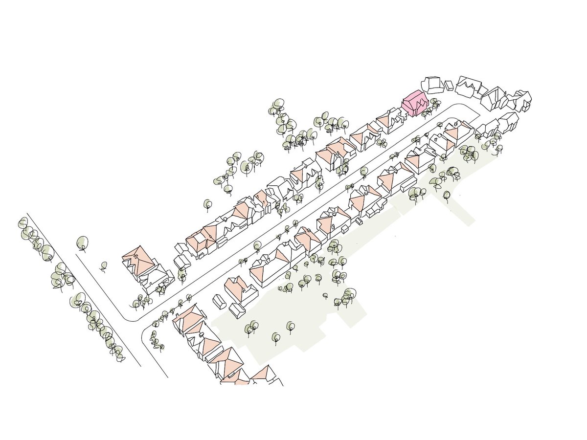 163studio's tweet photo. Planning now submitted for an infill extension to a house in #suburbia #Kingston #lockdown https://t.co/V3RIm3M9HC