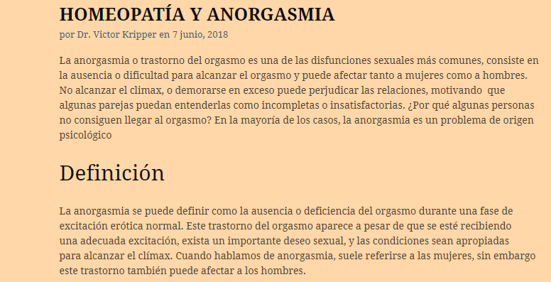 an_cerdan's tweet photo. Este Dr Victor Kripper, charlatán homepático ha plagiado un artículo mío para el despreciable propósito de engañar a la gente vendiendo homeopatía. Utiliza mi artículo publicado originalmente en Cognifit para justificar esta pseudociencia. LA ANORGASMIA NO SE CURA CON HOMEPATIA. https://t.co/hNXznzX12D