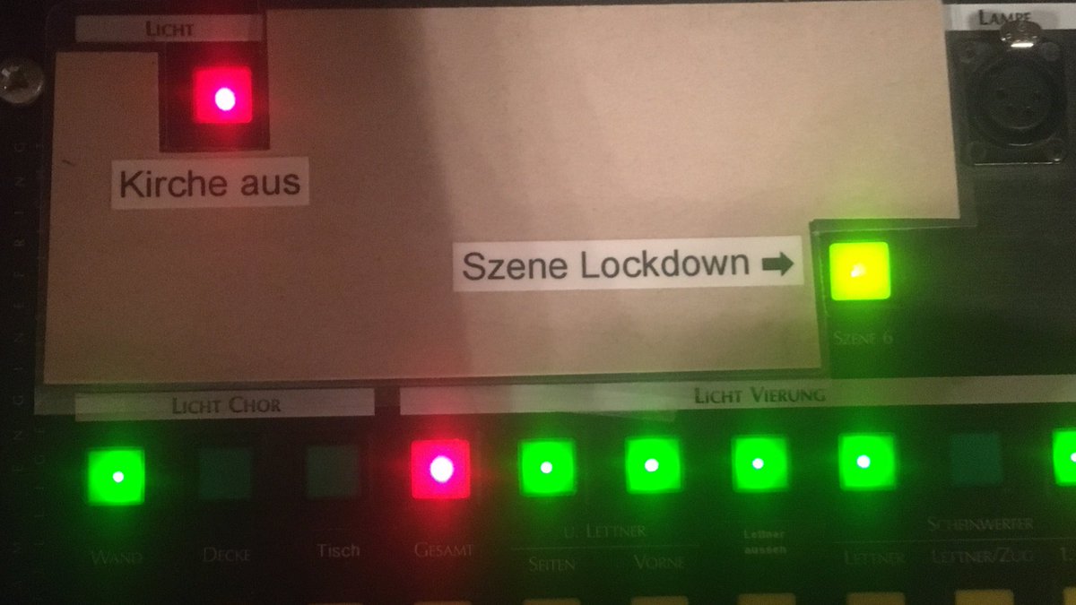 Monsterhof-Aufnahmen im #Fraumünster: Kirche aus - Szene Lockdown an