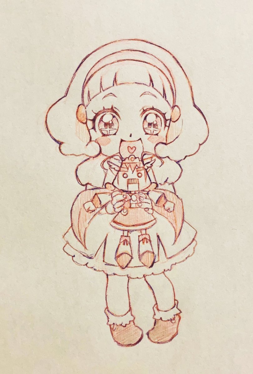 黄瀬やよい 「ハッピーロボ
 #プリキュア版深夜の真剣お絵描き60分一本勝負 」|愛禅のイラスト