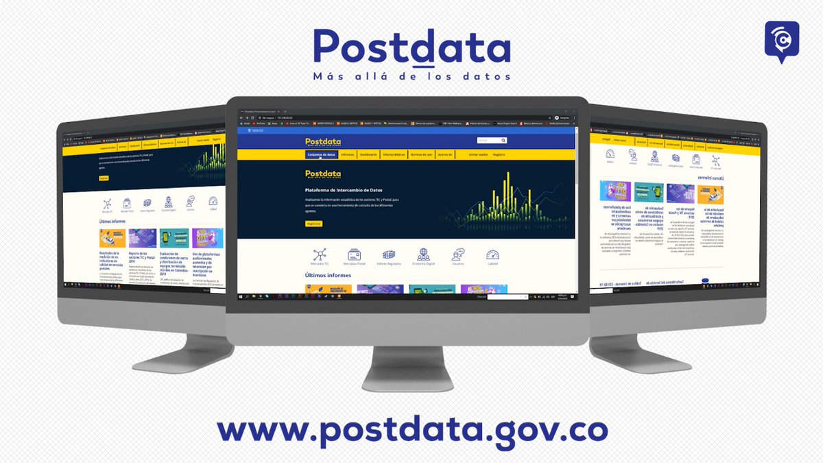 CRCCol's tweet photo. #PostdataAUnClic facilita el acceso a la información, en la cual se podrá consultar de forma abierta, toda la información de los sectores TIC, Postal y Audiovisual de #Colombia. https://t.co/VEdYIjUhce #MásConectadosQueNunca https://t.co/66xjQwHYcx
