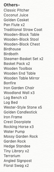 MLSowerby's tweet photo. Been doing a bit of time travel and have loads of DIY's. I'll accept watering my flowers or anything on my Wish List on my page. DM me if you're interested.
#ACNH #acnhtrading #AnimalCrossingNewHorizons #ACNHdodocode #dodocode #acnhdiys https://t.co/i00LJG5sgV