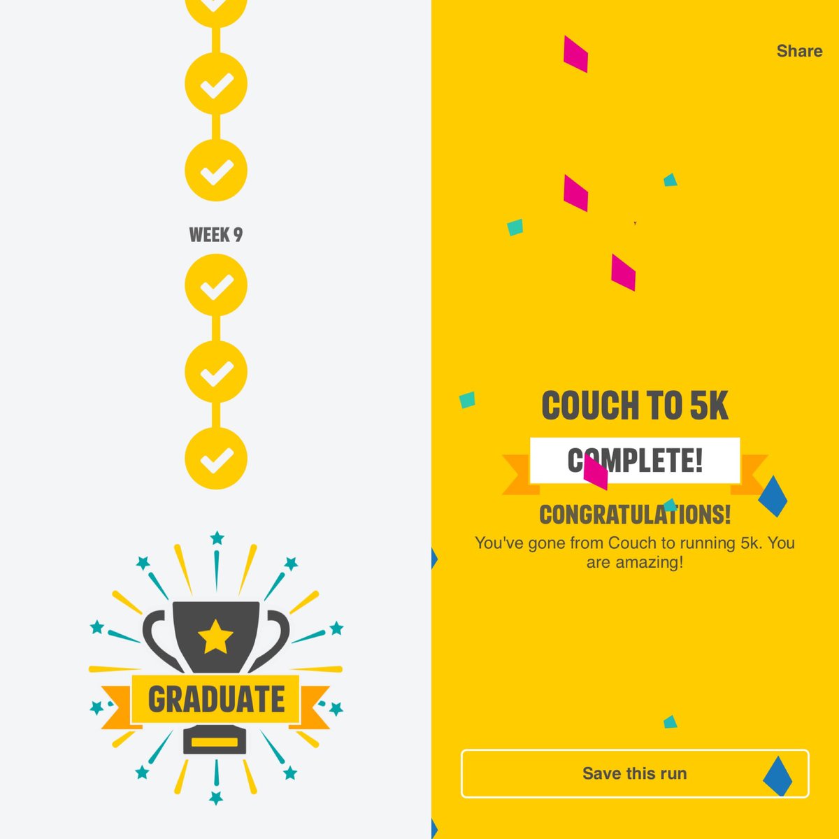 AbiThillai's tweet photo. Finally I have completed couch to 5K. #couchto5k has given me something to focus on when I had no work and now work is beginning to re-start with all its uncertainty running gives me the ability to cope. #exercise #lockdownrunner #dosomethingtochallengeyourself https://t.co/0Q8bYv2cRM