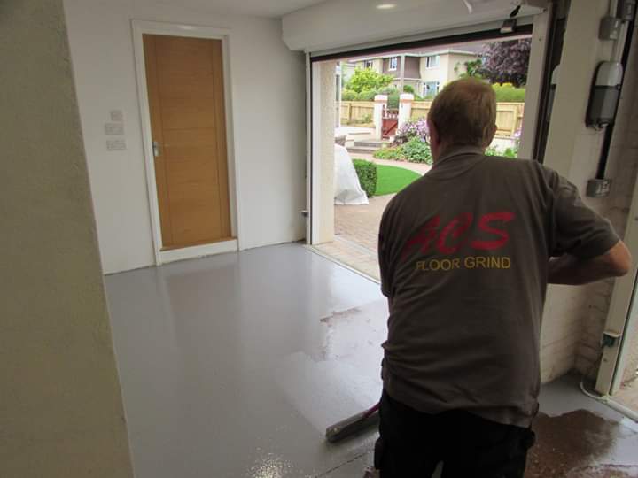 ACSFloorGrind's tweet image. Upgrade of a garage floor by diamond grinding and coating with high build epoxy.