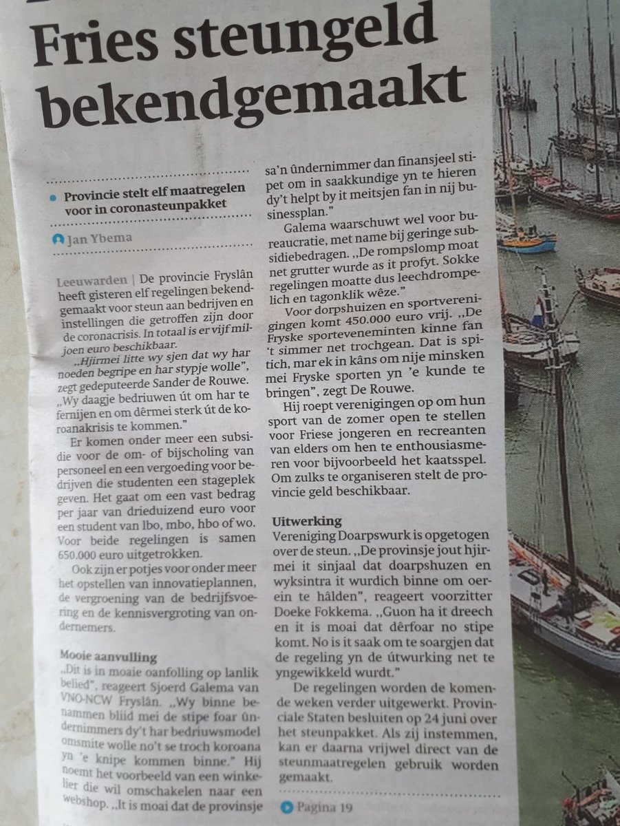 doekefokkemacda's tweet photo. Hiel brûkber pakket maatregels  ⁦@provfryslan⁩ foar organisaasjes. @Doarpswurk⁩ is tige ynnommen mei de stipe foar doarpshuzen en wyksintra!! https://t.co/lo89BlCkIG
