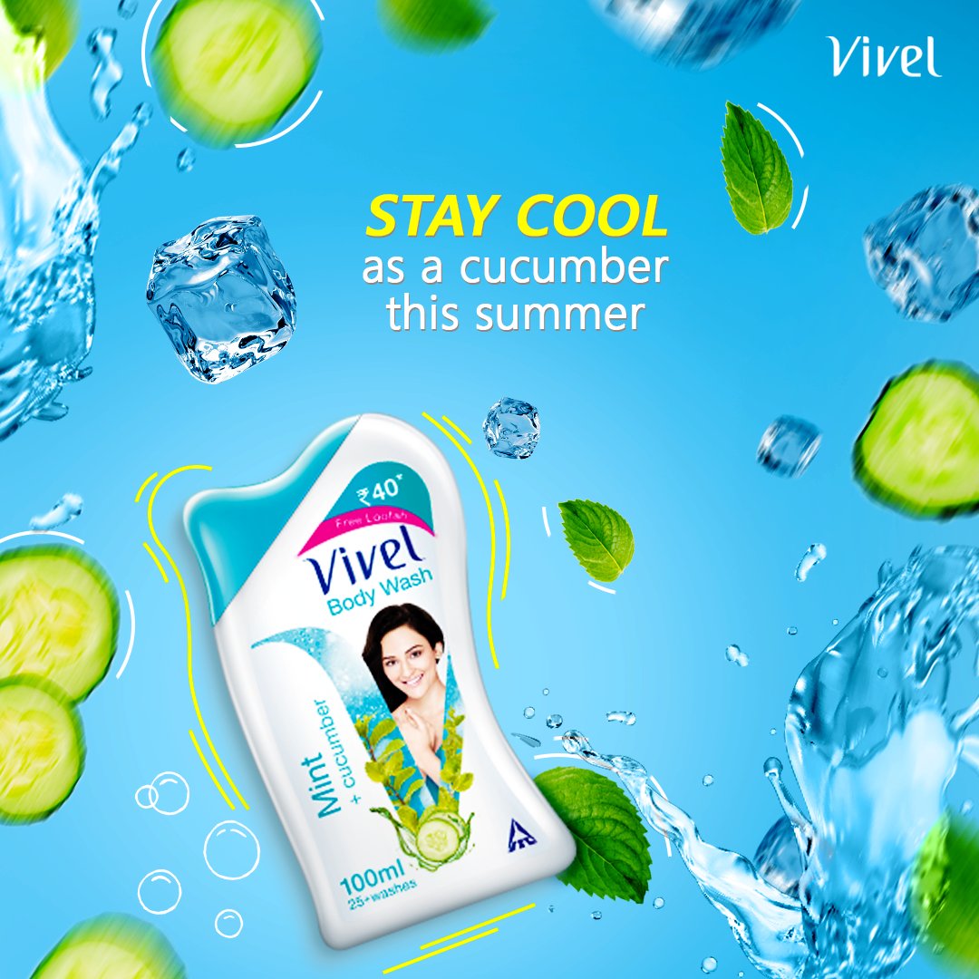 Experience the coolness of mint and freshness of cucumber with Vivel Bodywash.​​
Kyunki summer protection ke saath #AbSamjhautaNahin

#BodyWash #CoolMint #SummerEssentials