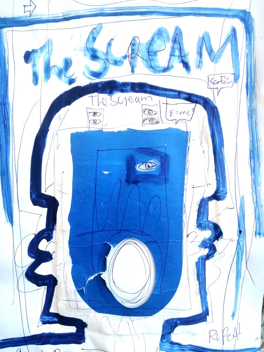 conradbo's tweet photo. The Superblur Scream #conradbo #superstroke #picassofication #superblur #fication #ficationism #superblurfication https://t.co/qXfCwePcWO