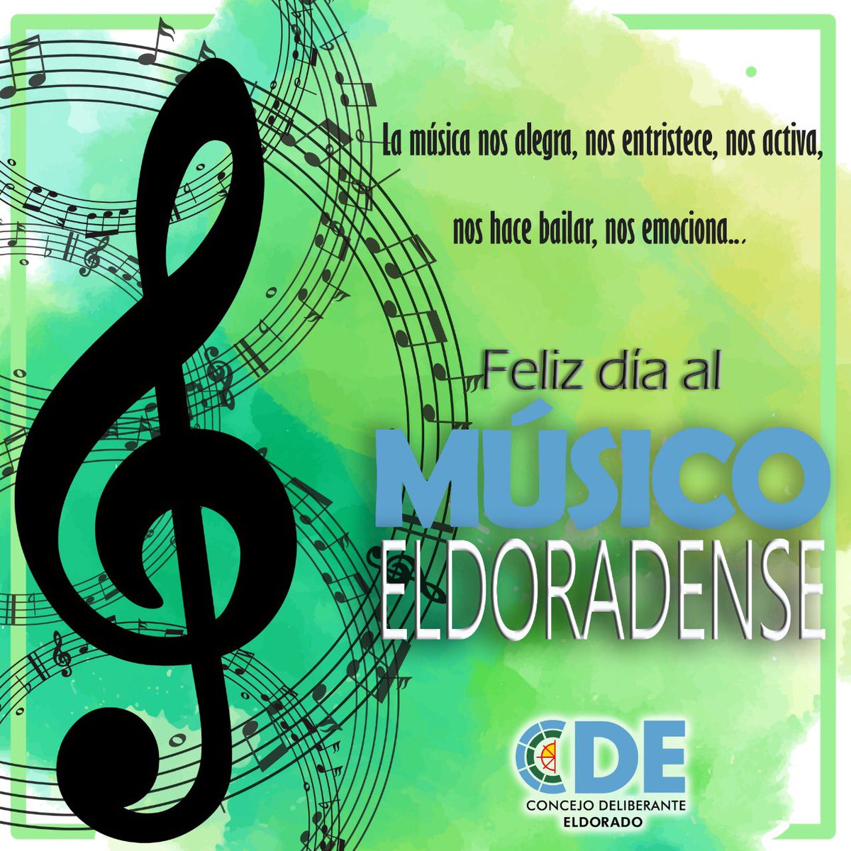 El Concejo Deliberante extiende un afectuoso saludo y sinceras felicitaciones a cada músico Eldoradense.