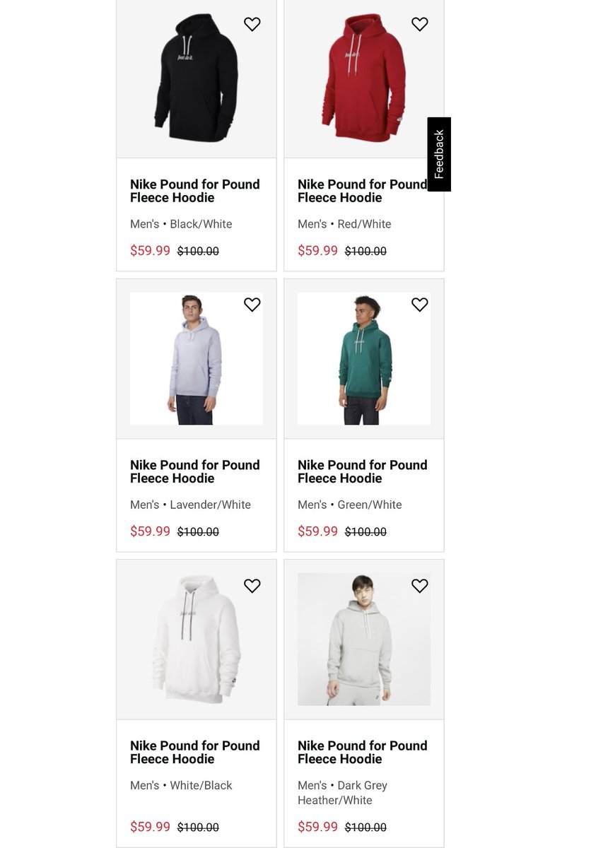 nike pound for pound fleece hoodie