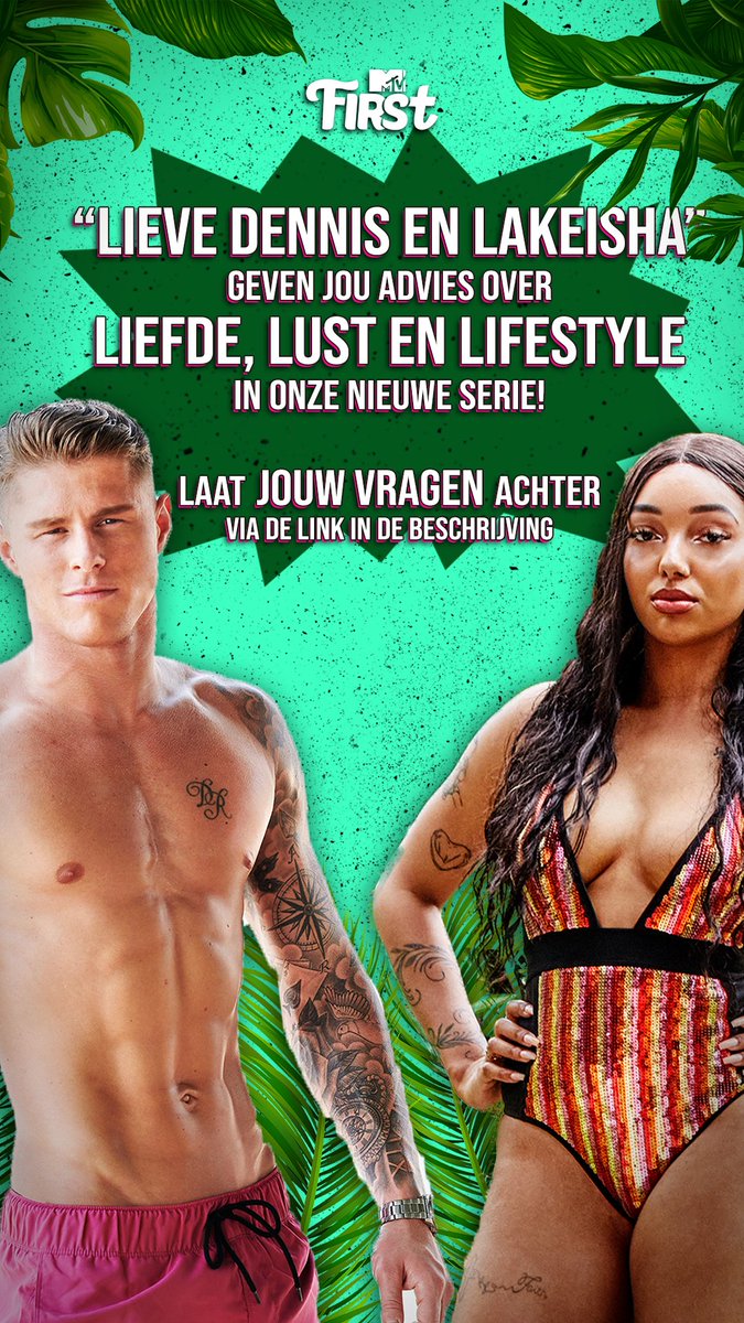 DitIsFirst's tweet image. In deze nieuwe serie geven Dennis en Lakeisha antwoord op al jullie vragen over LIEFDE, LUST en LIFESTYLE. 🤩 

Laat hier je VRAGEN/PROBLEMEN achter voor onze nieuwe serie ‘Lieve Dennis en Lakeisha! 🔥forms.gle/LsiTccjnoNkNov…