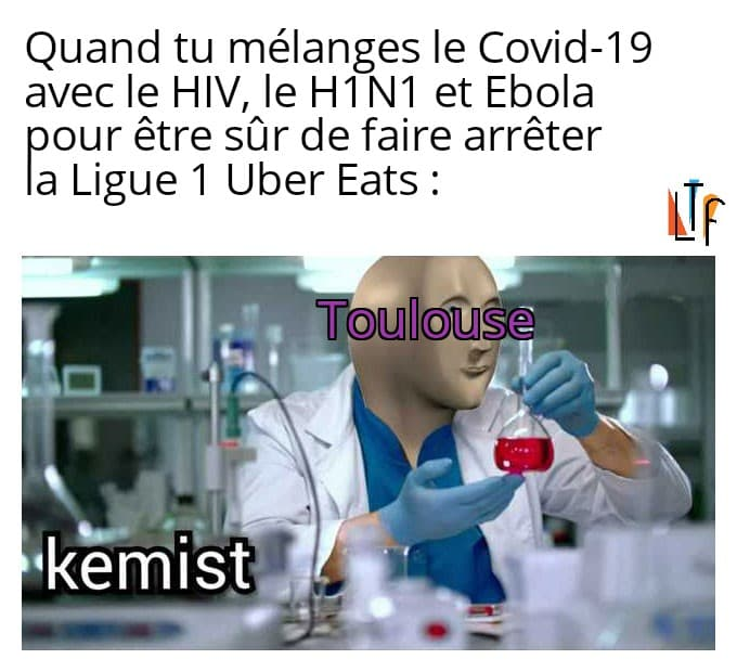 LeTurfuoff's tweet photo. Après seulement 7 points pris en 21 journées, ces scientifiques fans du TFC ont été obligé de prendre les choses en main.

#toloose #tfc #toulouse #virus #Ligue1Conforama #ligue1ubereats #football #sport https://t.co/DZJlr7PB1i