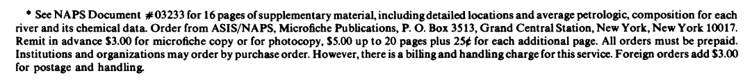 Anyone happen to have the data associated with the seminal Potter (1978) Journal of Geology article? The privatized data repository used at the time (microfiche) has apparently been lost to the ravages of time.