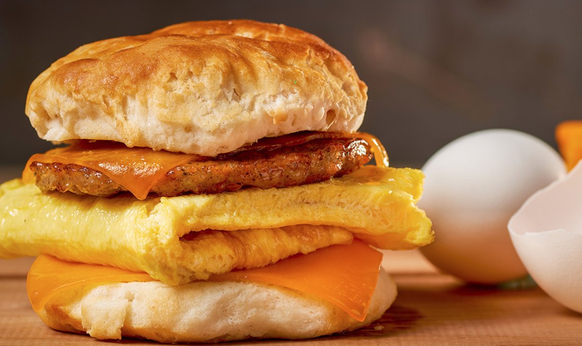 Here's what we've got crack'n for breakfast this morning. 🥚🍳
Our soufflé breakfast sandwiches come with your choice of protein, cheese and served on a house-made biscuit, croissant, English muffin or burrito wrap.