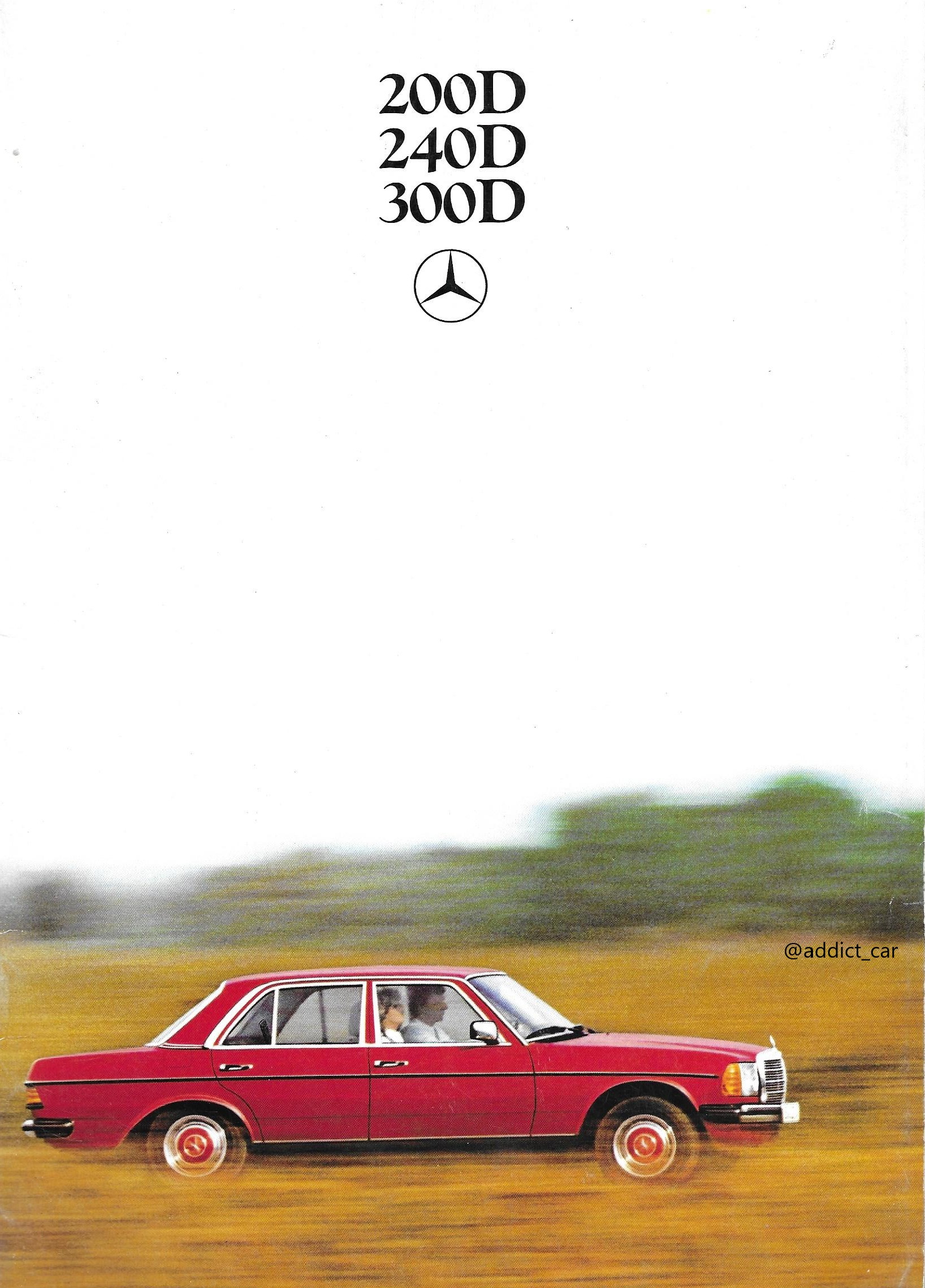 Original Prospekt Brochure Mercedes W123 200 230 250 04/76  Deutsch 