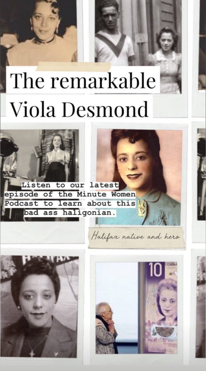 MINUTE WOMEN IS BACK! No other minute would be more fitting to cover this week than Viola Desmond, the Nova Scotian civil rights activist and entrepreneur. #MinuteWomen supports the #BLM movement. Please see the bio of this episode for links to resources we found helpful