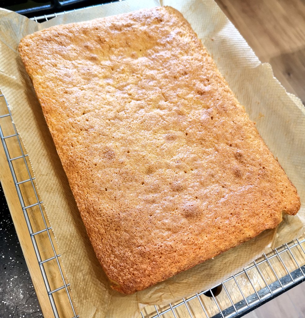 RallyChick79's tweet photo. It's raining outside, so what else to do except bake a cake.... A Mary Berry Lemon Drizzle just out of the oven, waiting for it to cool a bit so I can add the topping 😀 #cakes #homemade #NotSoHealthy #sweettreats #rainydaybaking https://t.co/T2X0uCgbrh