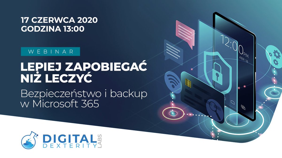 DexterityLabs's tweet photo. Czy w pogoni za wydajną i efektywną pracą zdalną pamiętamy o bezpieczeństwie❓❓❓

Bezpłatny webinar 🚨🚨🚨 LEPIEJ ZAPOBIEGAĆ NIŻ LECZYĆ - BEZPIECZEŃSTWO I BACKUP W MICROSOFT 365 🚨🚨🚨

📆 17 czerwca 2020 ⏰13:00

#Microsoft365 #DigitalTransformation #DigitalDexterityLabs https://t.co/xYOYkvMGUN