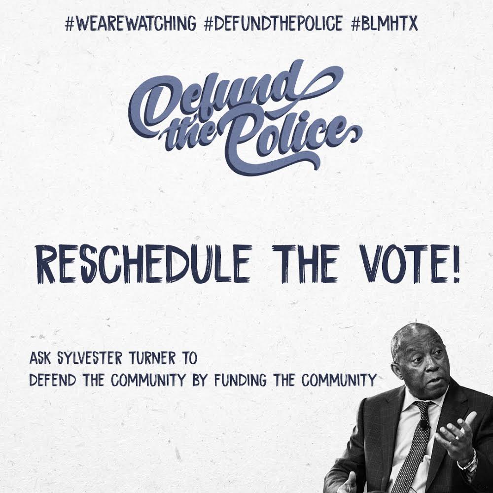 BLMHTX's tweet photo. #DefundThePolice
#WeAreWatching
#BLMHTX https://t.co/fylopBPf22