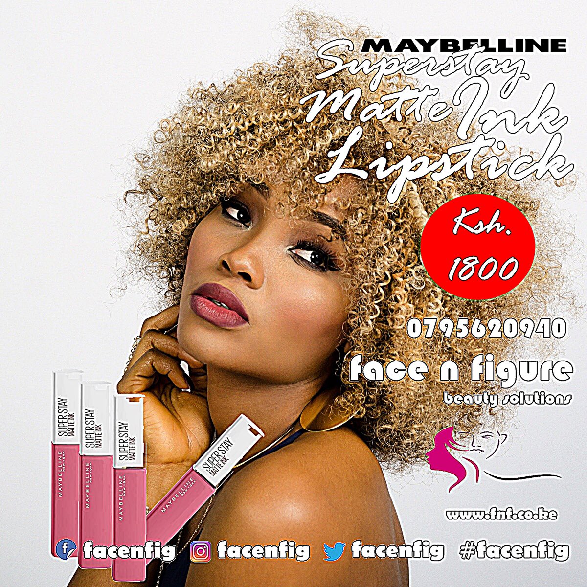 facenfig's tweet photo. Get you choice of #Maybelline #Superstay Matte Ink #Lipstick delivered to your home or office by ordering it online at our shop. 

#facenfig #makeup #shop #discounts #mlolongo #athiriver #nairobi #kenya #254 #kenyafashion #254fashion #cosmetics #staysafe https://t.co/H1RIrnFAwS
