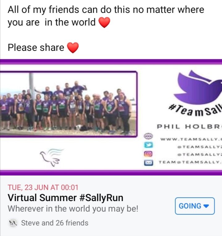 TeamHolbrook's tweet photo. Come and join us for the first virtual #SallyRun
We are trying so hard to keep up our fundraising for @AliceHouseHosp during these tricky times β€οΈ
https://t.co/VcvCZcCDId
Please retweet - join us no matter where you are in the world!
#teamsally #hartlepool #virtualrun #rt https://t.co/XrkWAVchNx