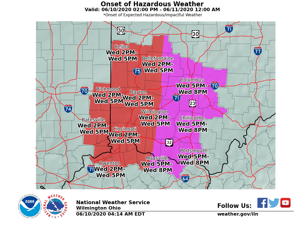 NWSILN's tweet image. [525 am] Today is a day to be particularly weather aware. Severe thunderstorms are expected to develop and move across the region this afternoon and evening. Make sure you have a way to receive weather alerts. Plan now on what to do if severe weather approaches your location.